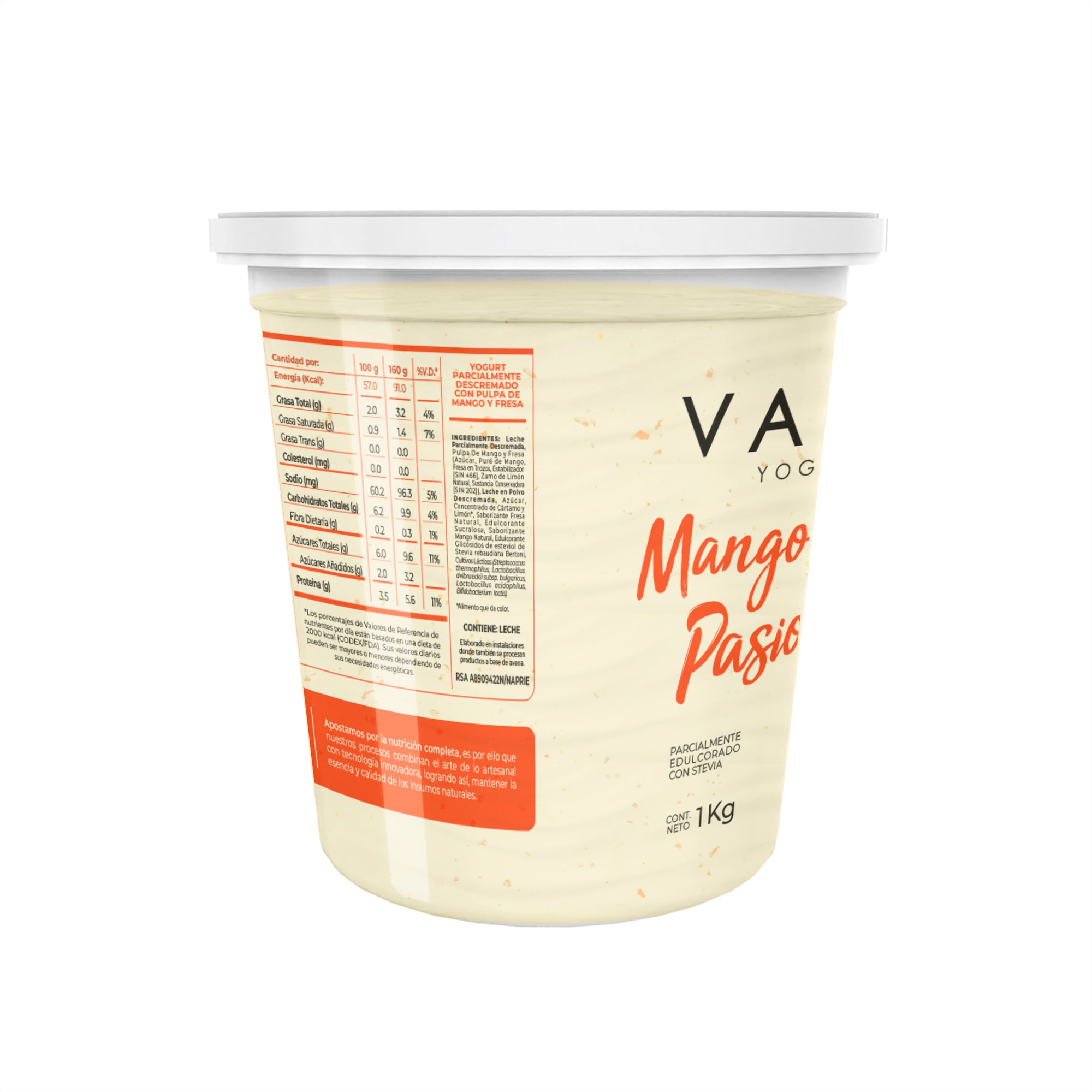 Yogurt Griego Vakimu Mango Pasión 1Kg