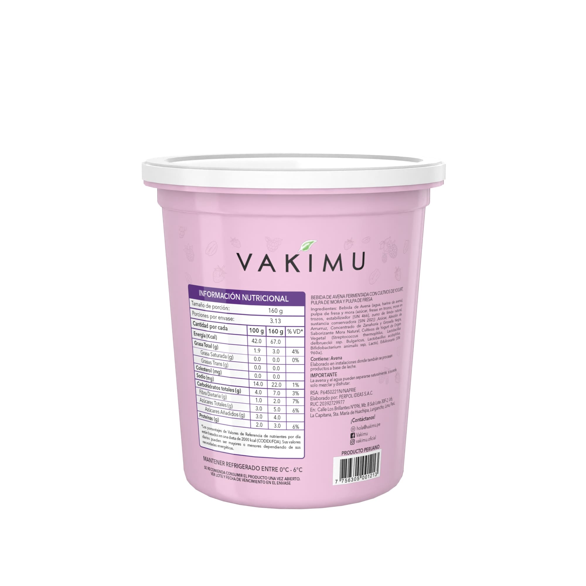 Avena Vakimu Mix Berries 500g
