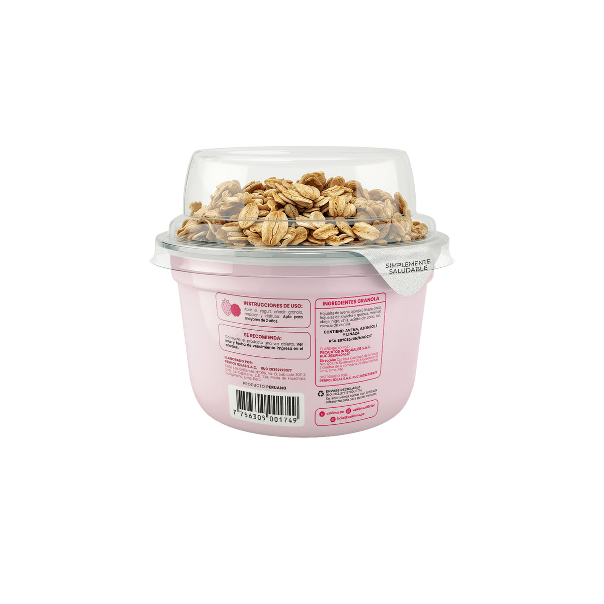 Yogurt Griego Frutos del Bosque + Granola 178 g