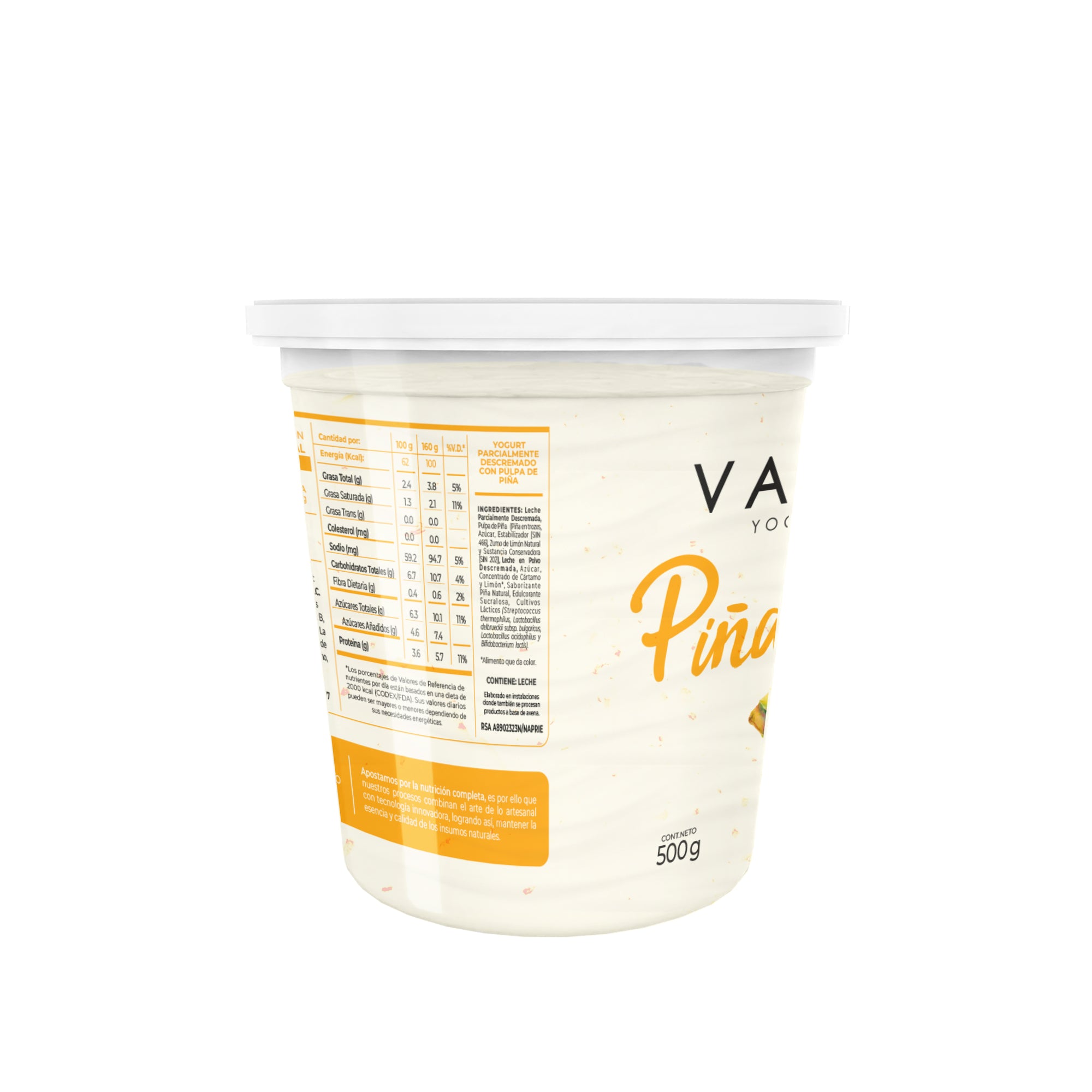 Yogurt Griego Vakimu Piña 500g
