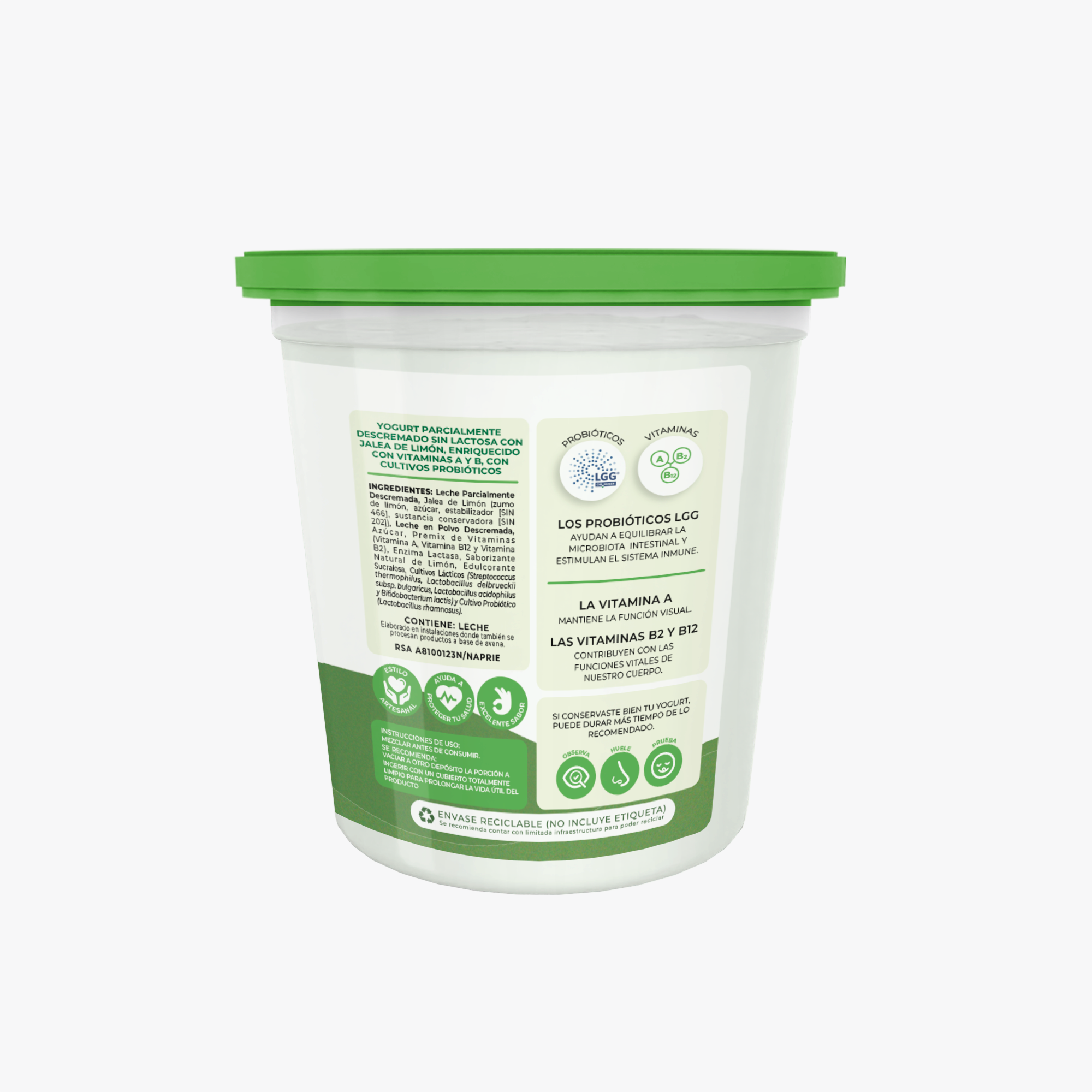 Yogurt Probiótico Limón 480 g