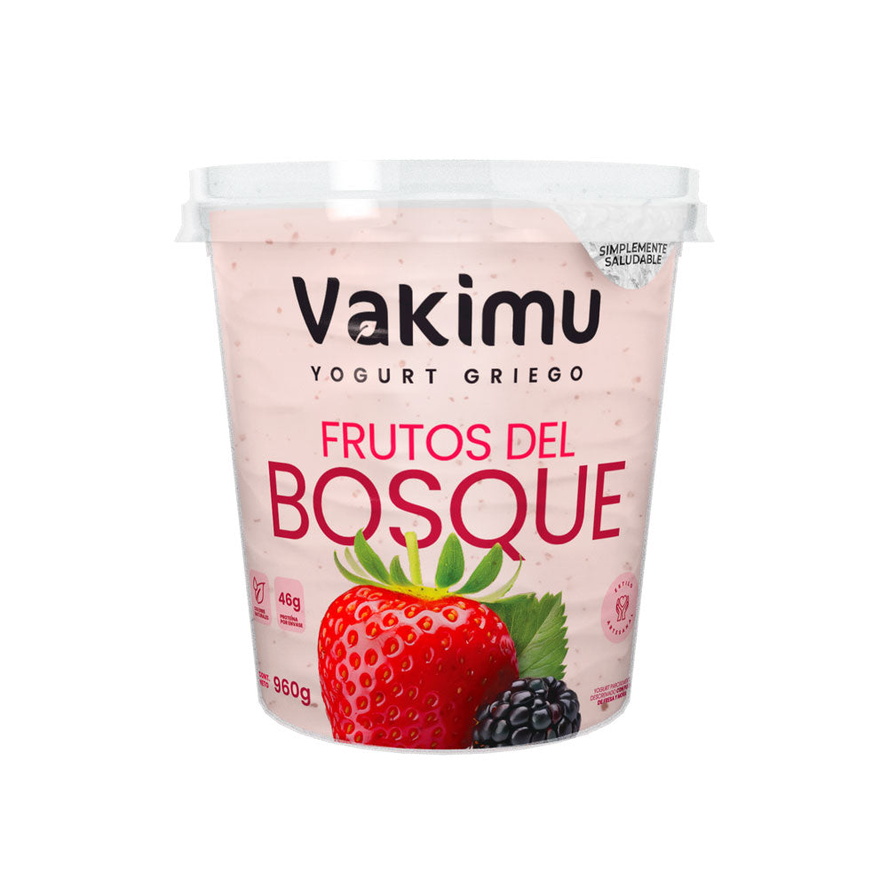 Yogurt Griego Vakimu Frutos del Bosque 960g