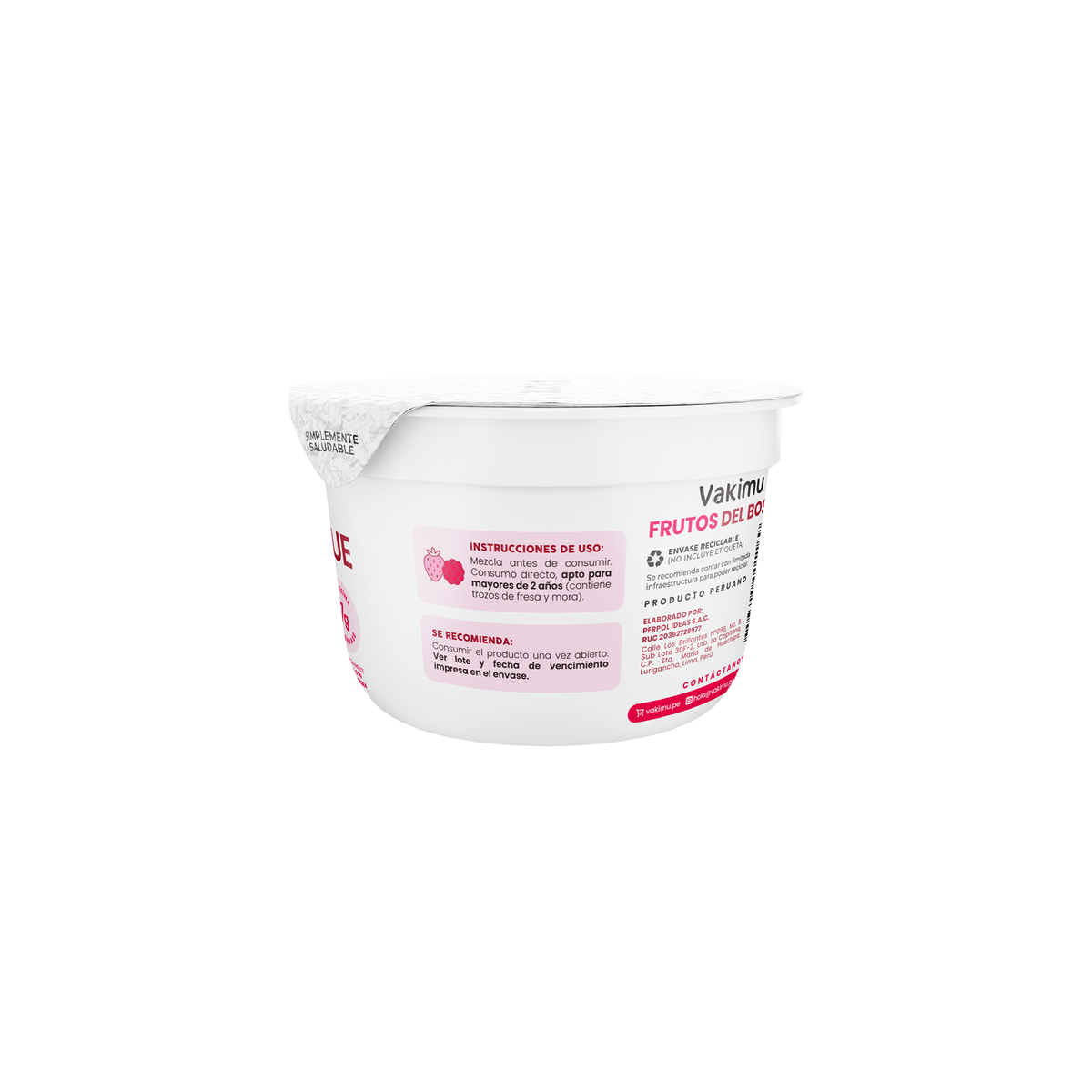 Yogurt Griego Vakimu Frutos del Bosque 160g