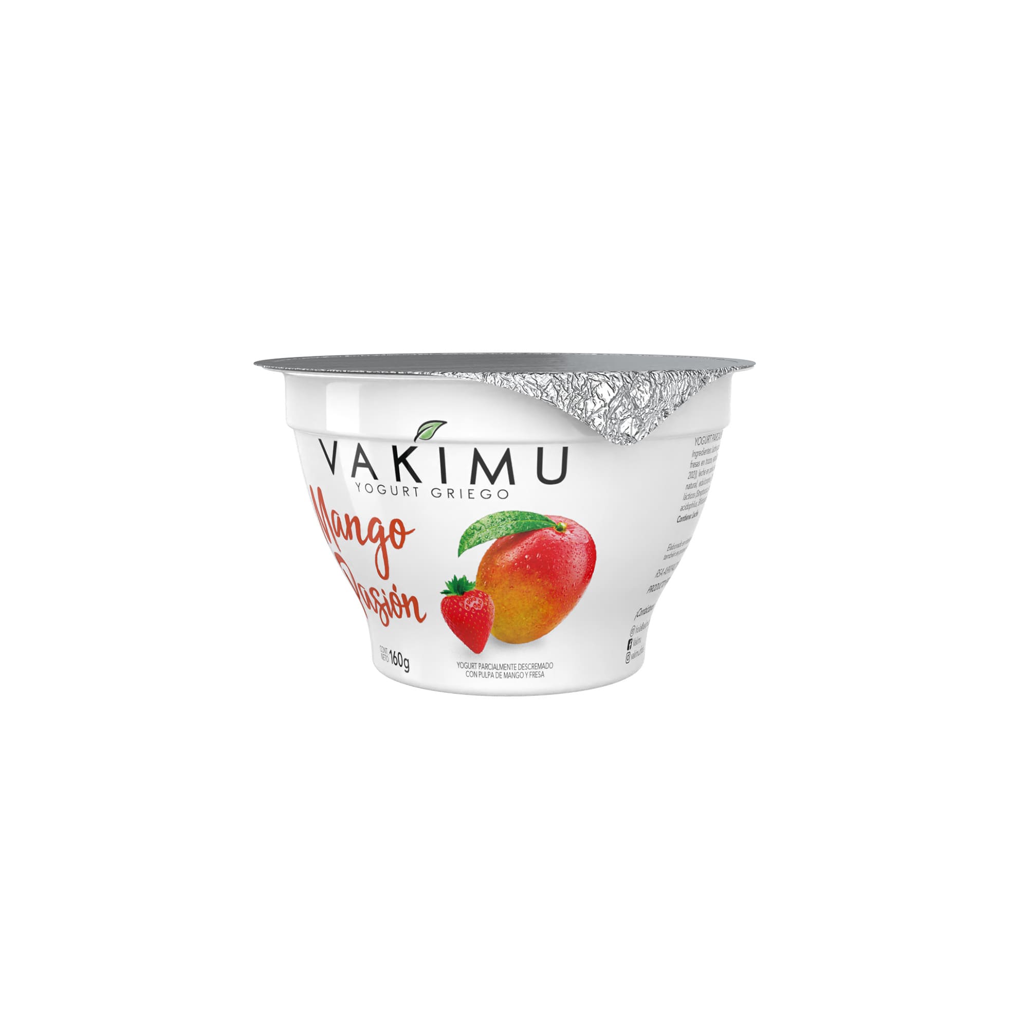 Yogurt Griego Vakimu Mango Pasión 160g