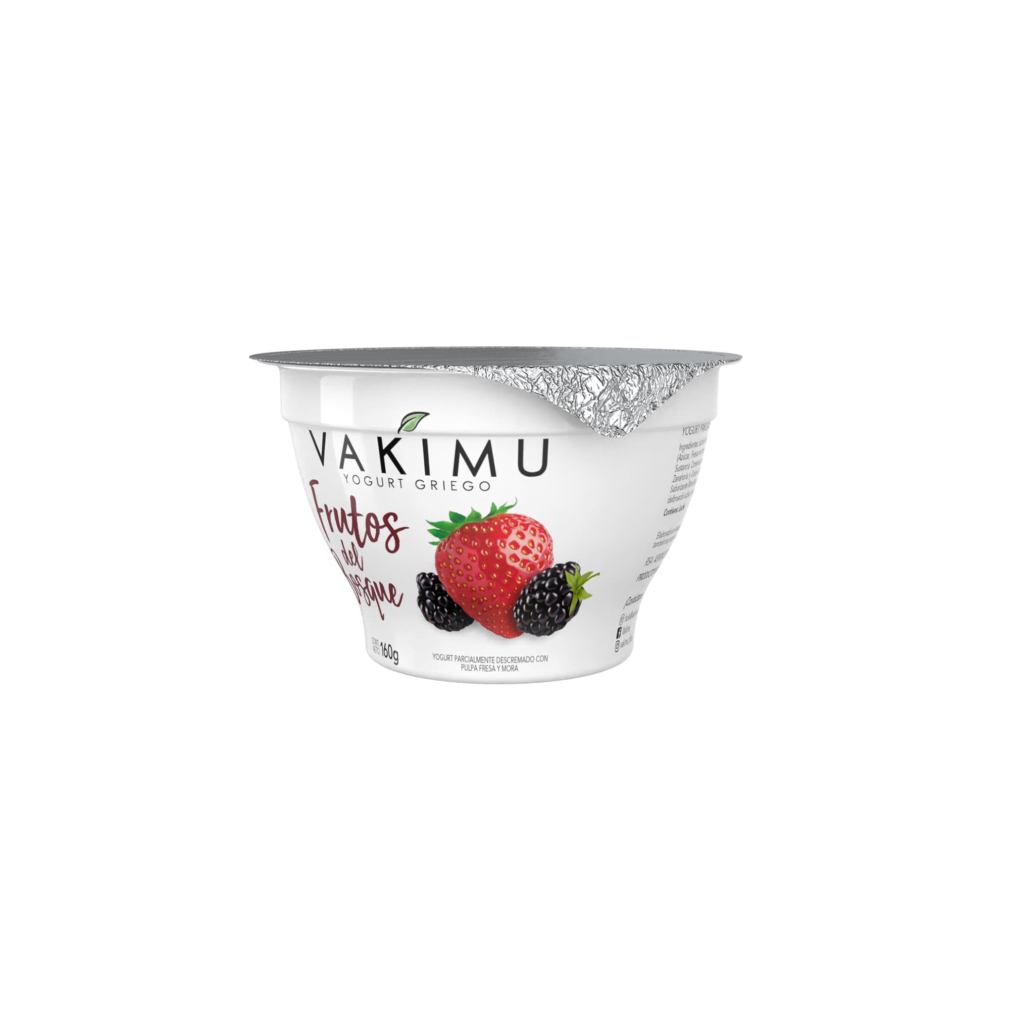 Yogurt Griego Vakimu Frutos del Bosque 160g